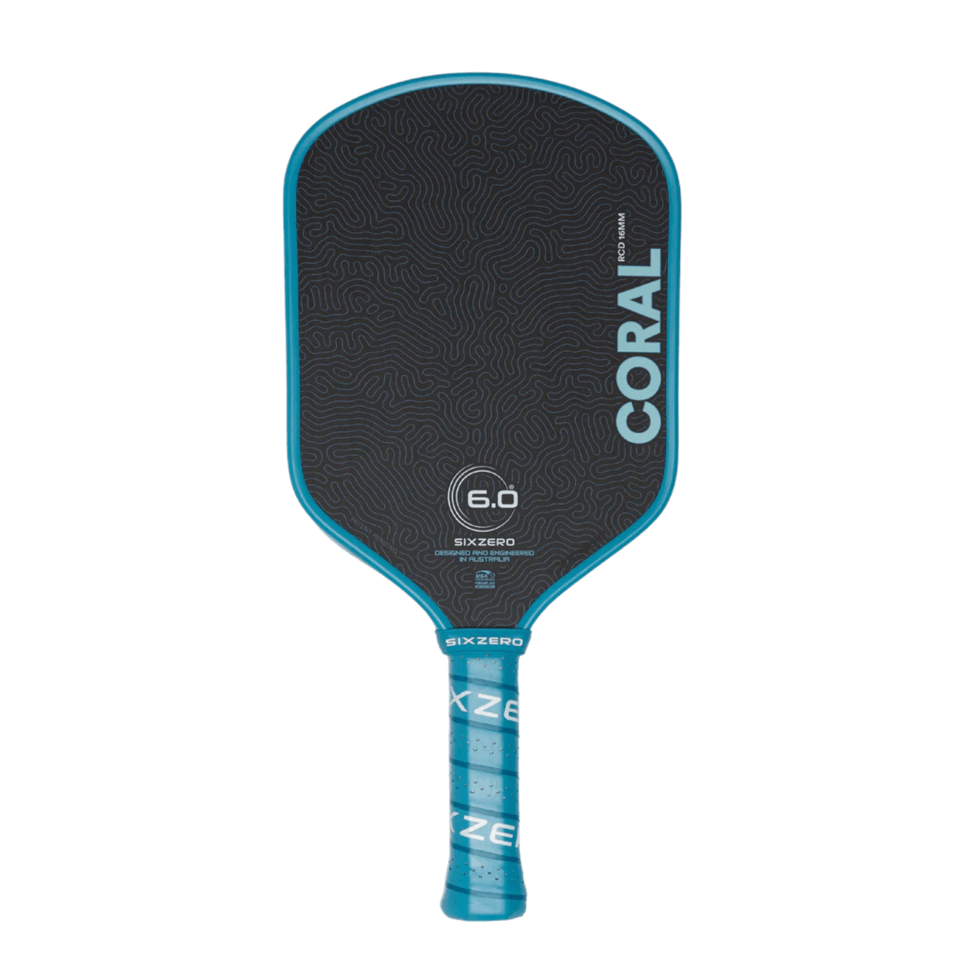 Six Zero Coral 16 Elongated Pickleball Paddle