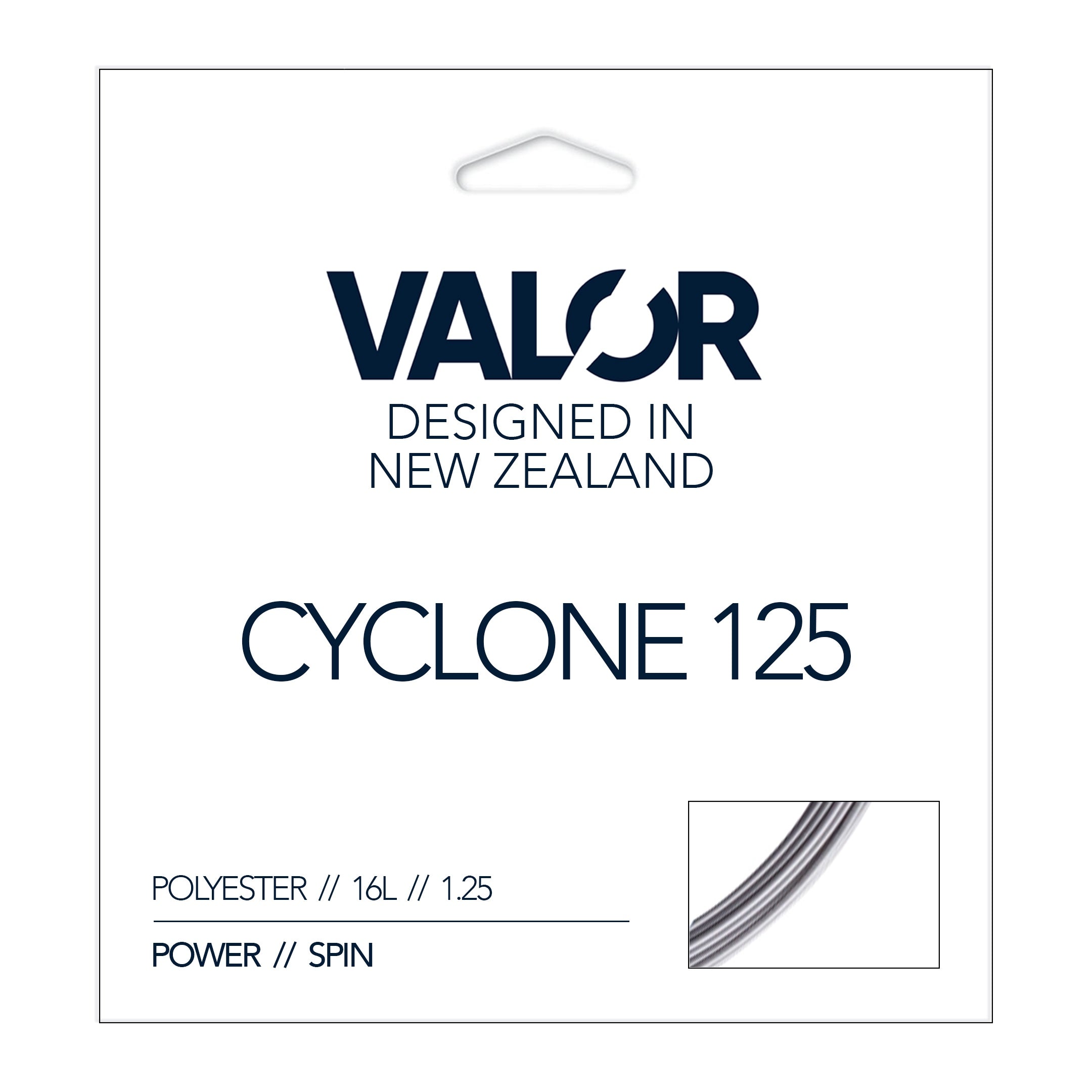 VALOR Cyclone 125 Tennis String Set