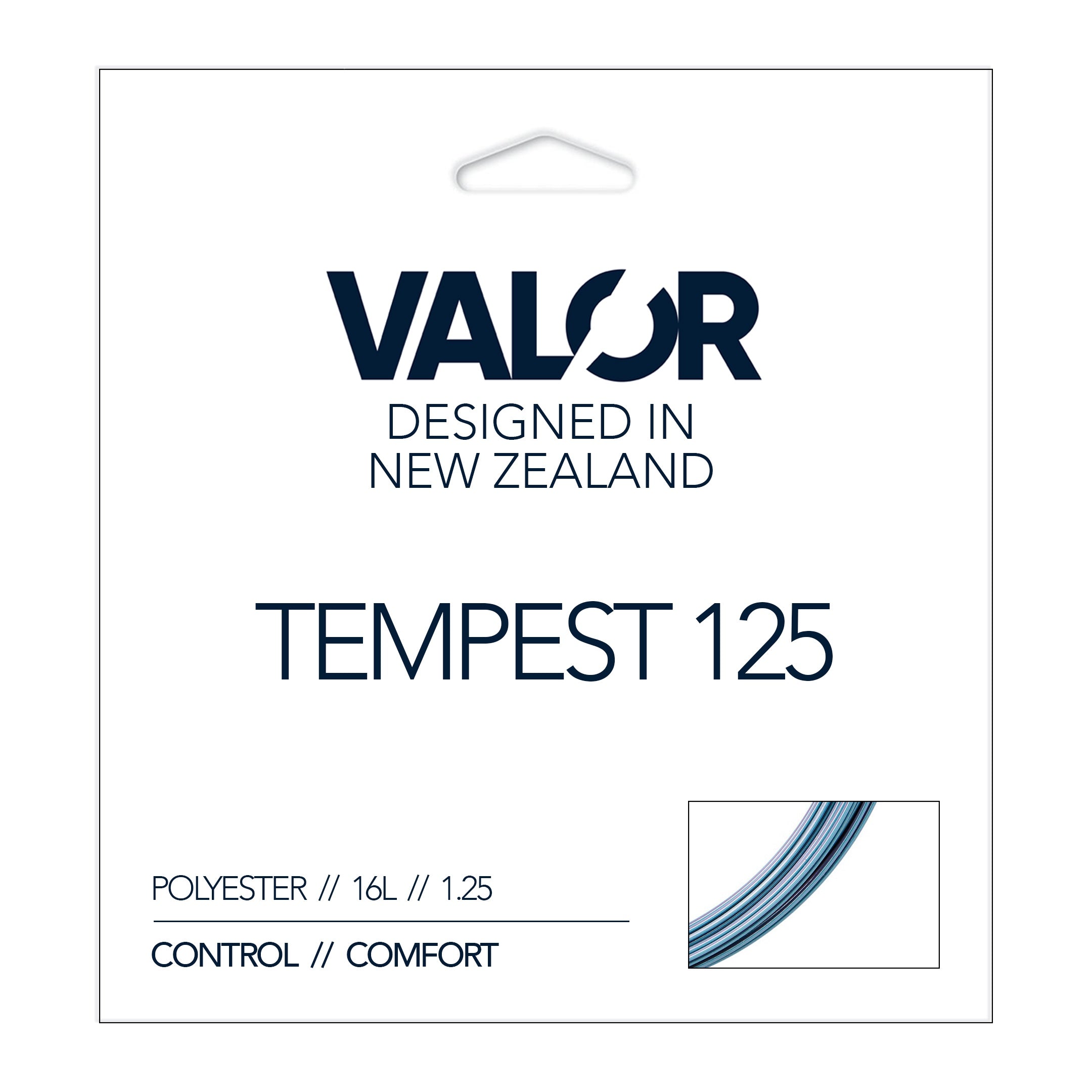 VALOR Tempest 125 Tennis String Set