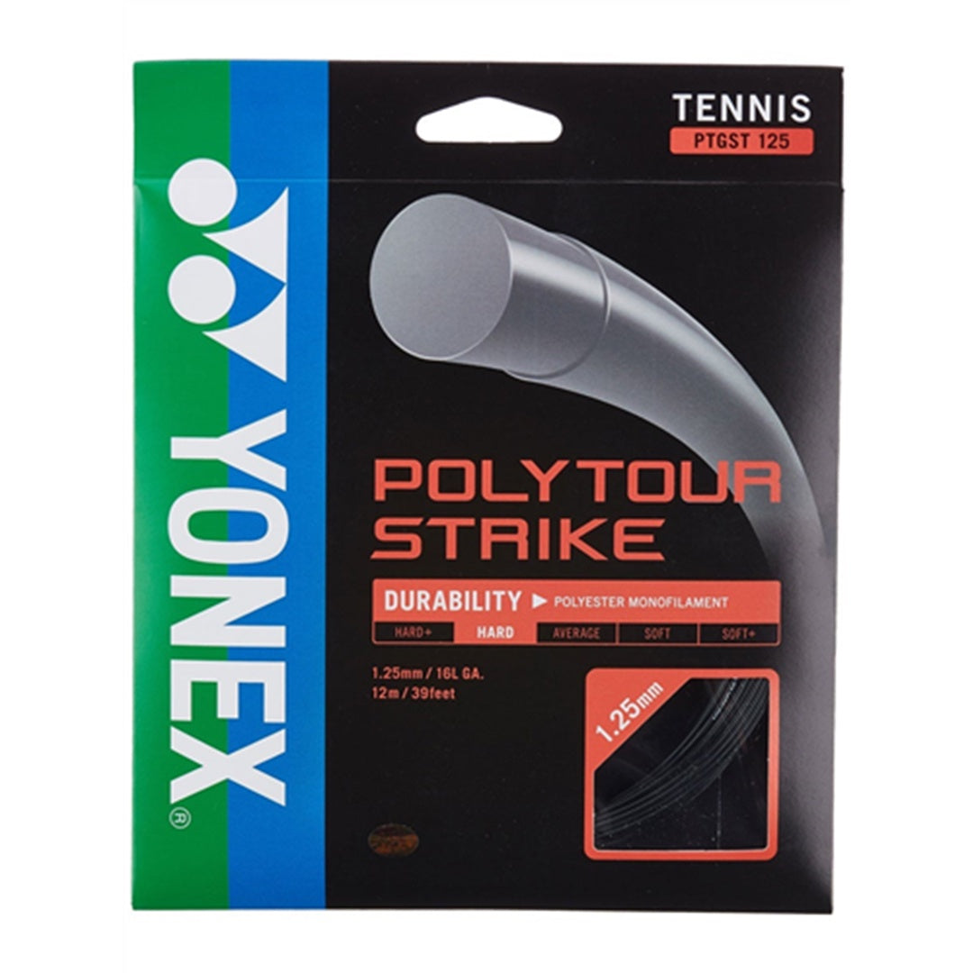 Yonex Poly Tour Strike Tennis String Set Black