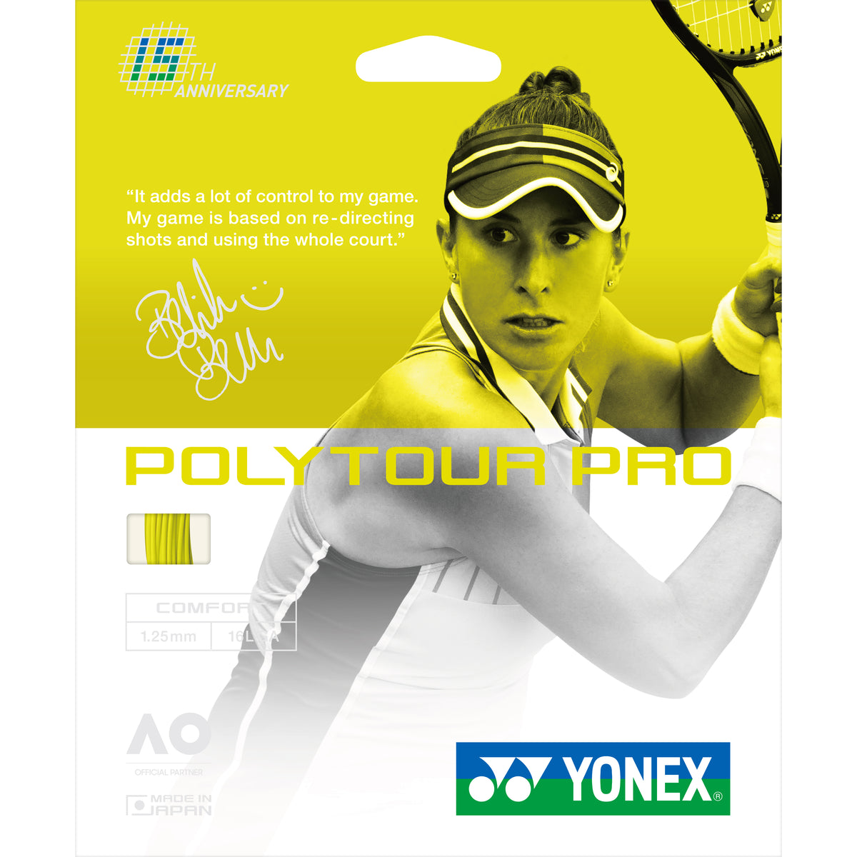 Yonex Poly Tour Pro 125 15th Anniversary Tennis String Set 5-Pack