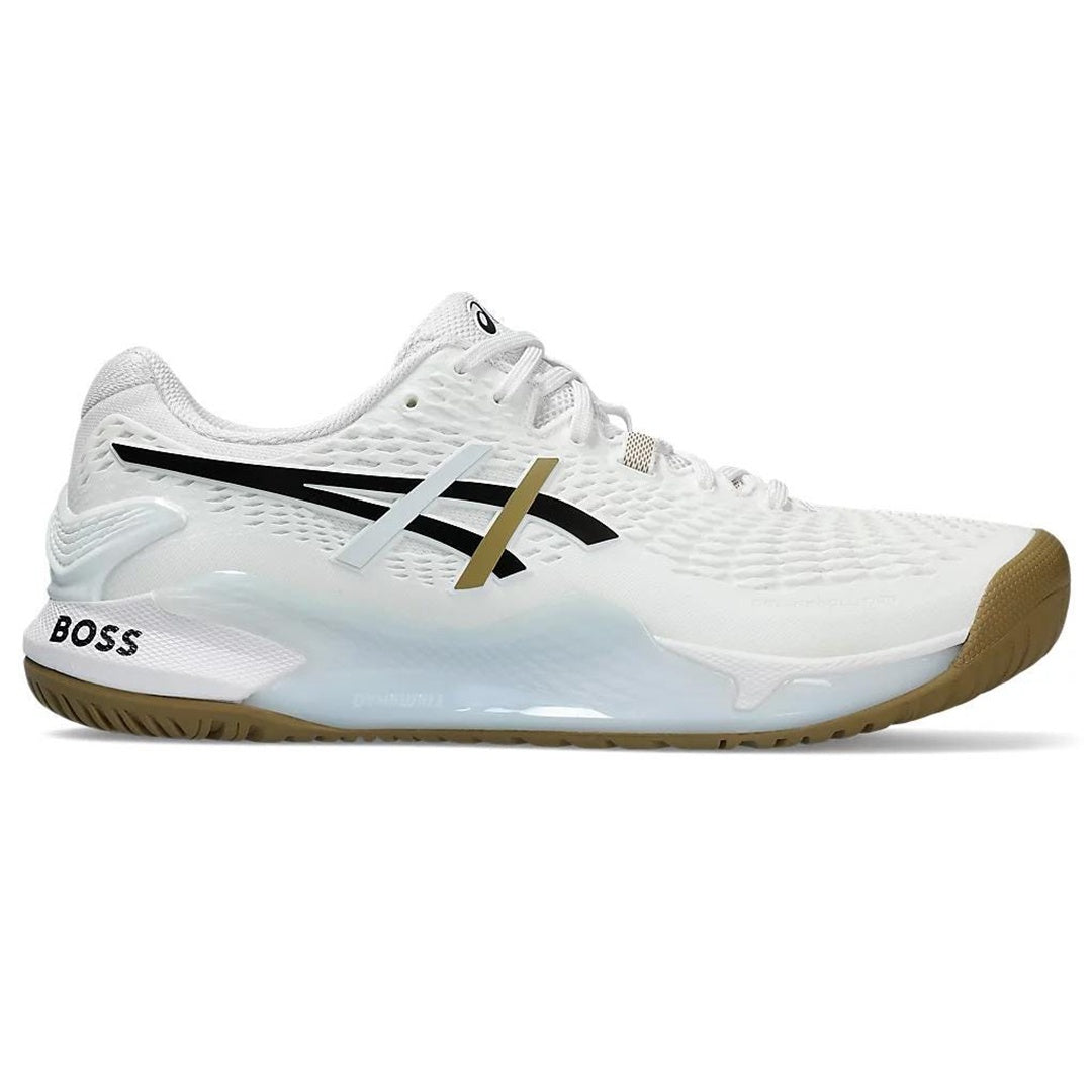 ASICS GEL-Resolution 9 Mens White Tennis Shoes Hugo Boss