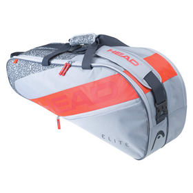 HEAD Elite 6R Combi Racket Bag Grey/Orange