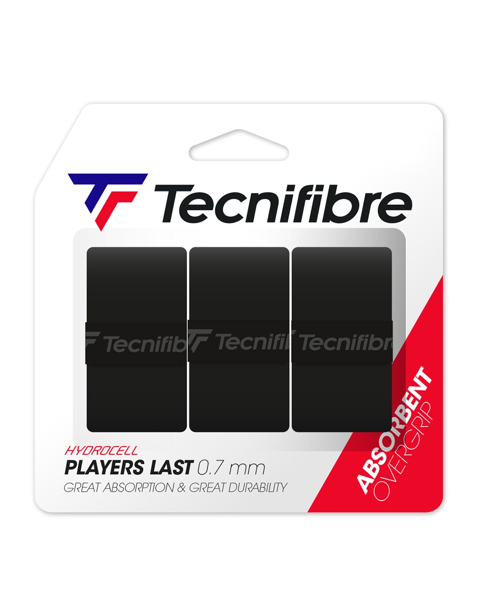 Tecnifibre Players Last Overgrips 3-Pack